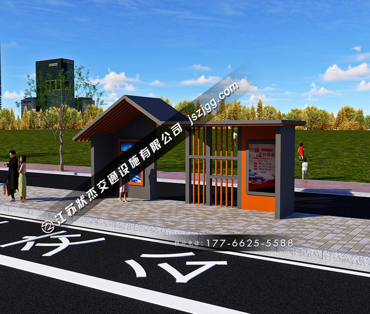 宿遷公交車站候車亭設(shè)計(jì)廠家