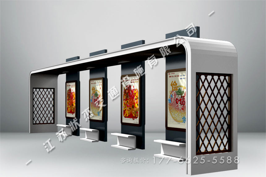 中國風(fēng)候車亭制作廠家
