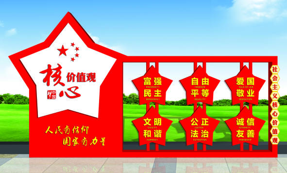 核心價(jià)值觀標(biāo)牌