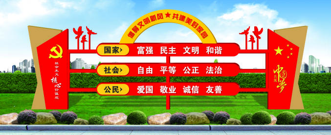 核心價值觀標牌