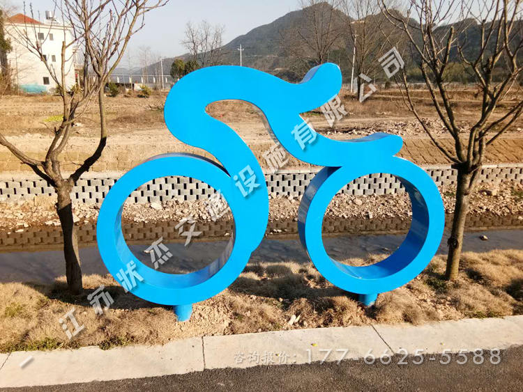 自行車(chē)運(yùn)動(dòng)造型標(biāo)牌