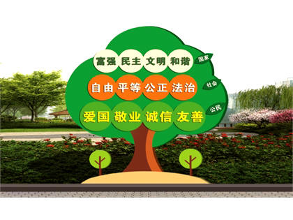 核心價(jià)值觀標(biāo)牌