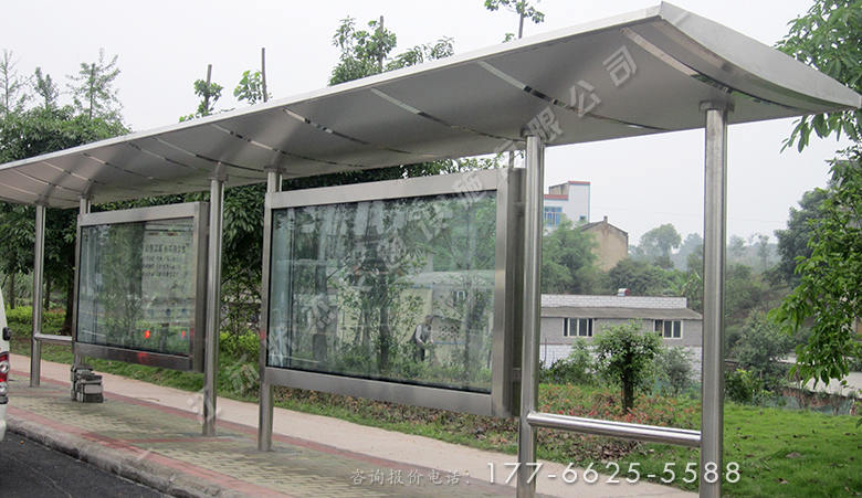 江西南昌不銹鋼候車亭案例