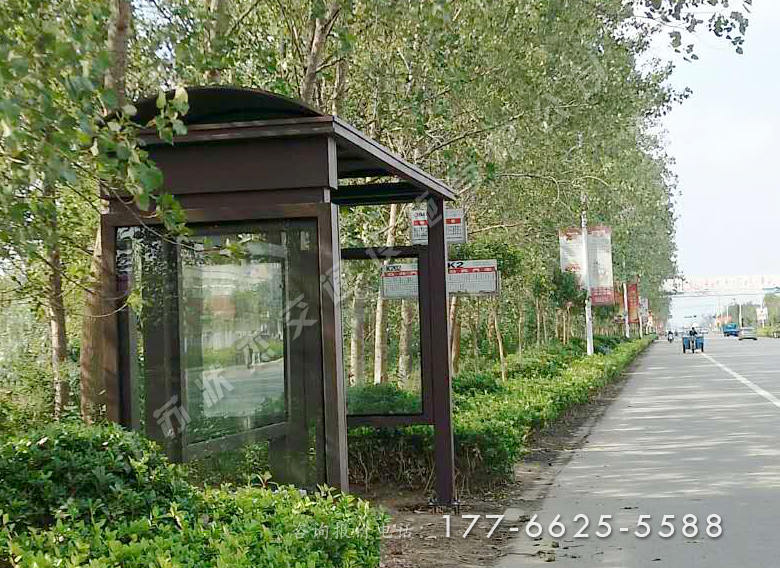 江蘇鹽城鄉(xiāng)鎮(zhèn)簡約公交車站臺(tái)