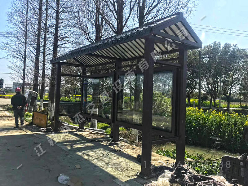 安徽淮南農村便民候車亭案例