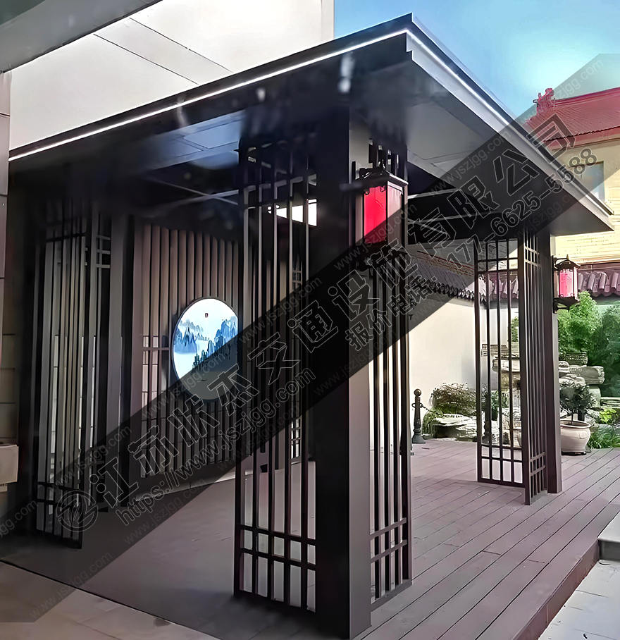 新中式庭院廊架案例