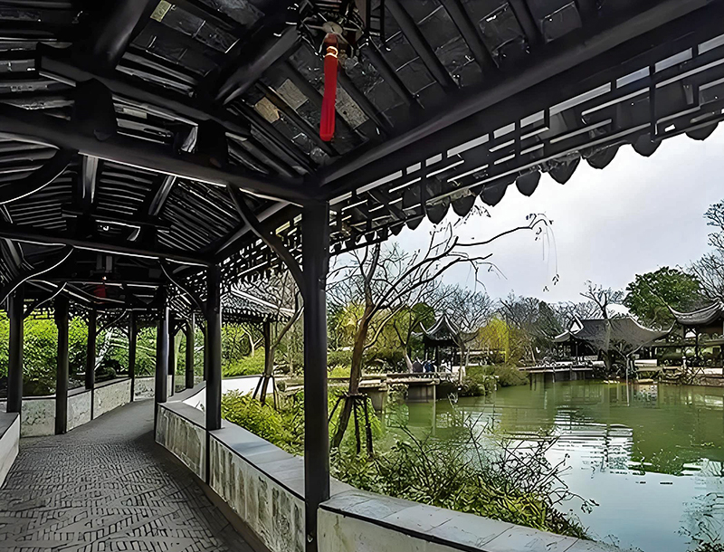 鋁合金仿古廊架